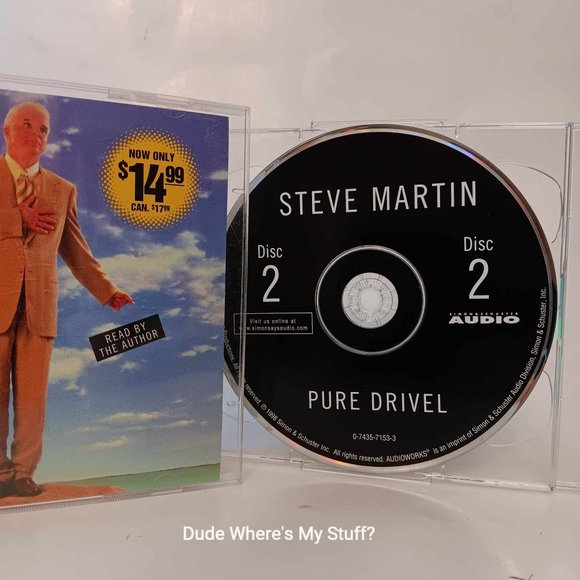 STEVE MARTIN - PURE DRIVEL - 1998 CD AUDIO CDS READ FROM HIS BOOK "Pure Drivel" - Picture 3 of 4